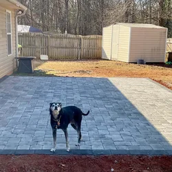 Paver walkway installation