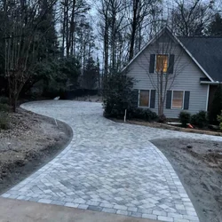 Custom stone walkway