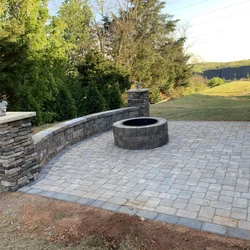 Hardscape backyard transformation