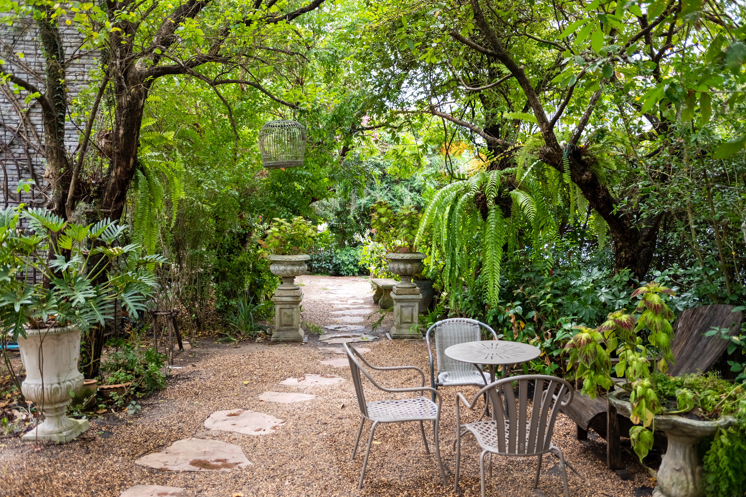 Garden with well-maintained plants and grass