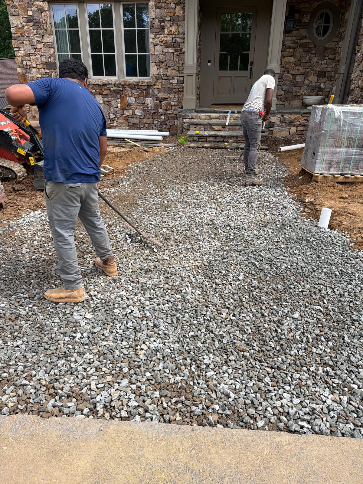 Front Entry Paver Walkway project by Retailio Hardscape & Landscape